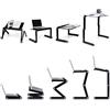 HUOLE Tavolo per computer portatile per letto ad angolo regolabile a 360 gradi, Portable Laptop Desk Pc Sofa Stand Air Space Desk,tavolo per divano libro-nero