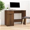 Generic Scrivania Rovere Marrone 100x50x75 cm in Legno Multistrato (28,6 kg)-Mobili