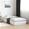 MOBCANT Giroletto,Struttura letto Letto singolo utilizzabile per Appartamento Dormitorio Scuola Bianco 75x190 cm in Legno Multistrato