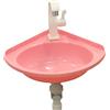 XUNFAKE Lavabo Angolare Montaggio a Parete Piccolo, Lavello da Cucina Angolari Lavandini Bagno Vasca Singola con Rubinetto, Mini Lavabo Ideale per Camper, Barca, WC