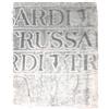 Trussardi Home Linen Telo Bagno Art. Overlogo in Spugna cimata e idrofila all'Interno cm. 95x150 (Grey 004)