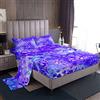Loussiesd Set di lenzuola colorate leopardato blu viola leopardo per bambini eleganti set di biancheria da letto con animali selvatici ragazze donne leopardo maculato lenzuola camera 4 pezzi per letto