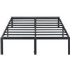 Olee Sleep Bettrahmen,45cm,robust,Stahllattenrost,rutschfest,einfache Montage,Matratzenbasis,maximale Aufbewahrung,geräuschfrei,kein Boxspring erforderlich, Twin Size,Metall,90 x 200 cm,schwarz