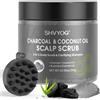 SHVYOG Scrub per Il Cuoio Capelluto, Esfoliante per Il Cuoio Capelluto Al Carbone Di Bambù Shvyog, Esfoliante per Il Cuoio Capelluto All'olio Di Cocco per Accumuli, 10,58 Once