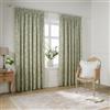 furn. Coppia di tende a pieghe Wylder Bella - Tende foderate in 100% cotone con motivi floreali botanici naturali (Salvia - 168x229cm)