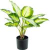 Alexandra House Living Pianta decorativa Plastica Aglaonema 50 cm