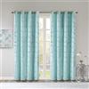 Intelligent Design Madison Park Intelligent Design Delray Diamond Printed Square Pillow Pair, Microfibra, Acqua/argento., 50x63