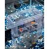 Pawfly Scatola per allevamento di pesce, in plastica trasparente, per acquario, incubatrice per bambini, pesci, gamberetti, pesci pagliaccio, grande scatola isolante per pesci aggressivi