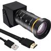 Svpro Telecamera HDMI USB 4K Streaming Webcam con zoom da 5 - 50 mm, telecamera industriale USB H.264 H.265, CS Mount,10X zoom ottico fotocamera per computer, laptop, TV