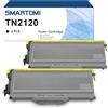 SMARTOMI TN2120 TN2110 Cartuccia Toner compatibile per Brother TN2120 TN2110 per Brother DCP-7030 DCP-7032 DCP-7040 DCP-7045N HL-2140 HL-2150 HL-2170 HL-2170N MFC-7320 MFC-7340 MFC-7840W (2 x nero)