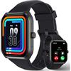 TUYOMA Smartwatch Chiamate Bluetooth,1.91' HD Schermo Tattile Orologio Smartwatch Uomo Donna,280 mAh,Contapassi da Polso con Cardiofrequenzimetro,Monitor Sonno,SpO2,Notifiche Messaggi,per Android iOS