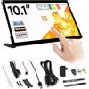 LUCKFOX for Raspberry Pi 5 10.1inch HDMI Touchscreen Plug&Play for Raspberry Pi Screen 1024x600 Portable Monitor with Stand 10 Point Touch Display with Dual-Track Speakers Second Screen for Laptop PC