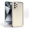 PanXCase Cover per Samsung Galaxy A33 5G - Custodia Silicone Sottile Elegant Disegni Morbida Leggera, Protezione Fotocamera Antiurto Antigraffio Case (Bianco)