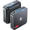 NiPoGi Mini PC, AMD Ryzen 7 5700U (Fino a 4.3GHz, 8C/16T),16GB DDR4 512GB SSD Mini Desktop Computer per Ufficio,Cinema in casa,Business, Wifi 6/Bluetooth 5.2/DP+HDMI/USB-C