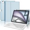 SENGBIRCH Custodia con Tastiera per iPad Air 13 con chip M3 2025 / Air 13 M2 2024, Italiano QWERTY Tastiera Bluetooth Magnetica Staccabile per iPad Air 13'' M3 2025/Air 13'' M2 2024, Azzurro