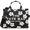 MARC JACOBS The Medium Tote, Borsa Donna, Nero/Bianco, 1x1x1