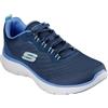 Skechers Flex Appeal 5.0 New Path, Scarpe da Ginnastica Donna, Marina Militare, 37 EU Larga
