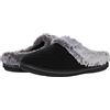 Skechers Accogliente Campfire Home Essential, Pantofole Donna, Maglione Nero Lavorato A Maglia Pelliccia Sintetica, 40 EU
