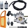 Haishine Carburatore per STIHL BR500 BR550 BR700 per Zama C1Q-S183 4282 120 0606 0607 0608 0611 con Candela etc.
