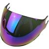 MXJ Gear Visiera Casco Moto per OF562,Visiera per Casco,Sostituzione della Visiera della Lente del Casco del Parabrezza del Motociclo per Il Casco Viso Aperto (Arcobaleno)