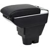 YJYWZH Braccioli Compatibile Peugeot 207 207CC Braccioli Bracciolo Doppio Strato Centrale Console Vano con Porta USB