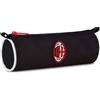 Seven Milan Portapenne, Nero, Astuccio Ovale Per Penne, Matite e Accessori, Scuola Media e Superiore, Ragazzo Calcio