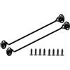 ZiYuya 2pcs gancio e chiavistello a occhiello, gancio porta in acciaio inox, gancio per cancello della cabina, gancio blocca gancio finestra chiusura con gancio e occhiello resistente gancio 12 Inch