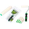 ToolSpace 10 Pezzi Rullo per Pittura - 11 cm Rulli Set Velur Poliacryl con Pelo Corto - Rulino per Verniciatura Verniciare - Ricambio con Manico - Kit Pitturare Pareti Interni Esterni - Superfici