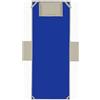 Riad Arredo Telo Mare Piscina Coprilettino con Tasche e Cuscino in Morbida Microfibra CopriSdraio con Cuscino Gonfiabile Stampa Digitale Vari Colori (Blu/Tortora)