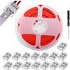 RUNCCI-YUN 15Pcs 5 V, 12 V, 24 V Connettore per striscia LED 2 pin 10mm,20m prolunga cavo striscia LED per SMD 5050 5630 monochrom trasparente
