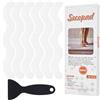 Secopad Adesivi antiscivolo, 24 pezzi, strisce di sicurezza per vasca da bagno, doccia, scale (Bianco)