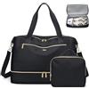 VNINE Borsone da Viaggio Donna,Bagaglio a Mano Borsa da Viaggio con Scomparto per le Scarpe, Grande Borsa Parto Ospedale Mamma Nascita, Impermeabile Borsa Piscina Sportiva, Travel Weekender Gym Bag