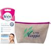 Veet Strisce Depilatorie Viso Pure 16 pelli Sensibili + Pochette da viaggio
