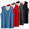 ACMEDE 4 Pezzi Maglia Termica Uomo Intimo Termico Sportivo Elasticizzato E Traspirante Canottiera Senza Cuciture Termico Senza Maniche da Uomo Gilet Doppio in Velluto Invernale Taglia: S/M/L/XL/XXL