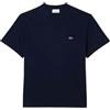 Lacoste T-Shirt in Cotone con Tasca sul Petto Blu Notte, Marina Militare, XXL