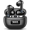 JBMI Cuffie Bluetooth, Auricolari Bluetooth 5.3 In Ear Stereo con 4 Microfono ENC, 60 Ore Cuffiette Wireless Cancellazione Rumore, Auricolare IP7 per iPhone e Androide, Earbuds Usb C Sportive per PC TV