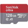 SanDisk Ultra Scheda di Memoria MicroSDXC da 128 GB + Adattatore SD, con A1 App Performance, Velocità fino a 100 MB/sec, Classe 10, U1, per Fotocamere