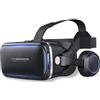 FIYAPOO Cuffie VR 3D con filtro luce blu: occhiali da realtà virtuale HD per display Android/iOS e 4,7 - 6,5 | adatto per bambini e adulti | intrattenimento PC/cellulare e idea regalo