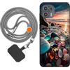 vingarshern Cover Motorola Edge 20 Lite Custodia in Silicone Sottile,Motorola Edge 20 Lite Cover Antiurto Con Motivo,Motorola Edge 20 Lite Case Silicone Con Catena/Cordino per Cellulare,Modèle*05