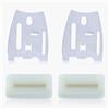 Haishine 501814801 Kit piastra barra guida e striscia paraurti per motosega Husqvarna 268 272 272XP 266 61 66, piastra di protezione con guida catena striscia sostituire 501 81 48-01/501814801 per