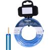 Zarivy Bobina di cavo flessibile 2,5 mm blu senza alogeni 5 m: perfetto per installazioni elettriche sicure. La sua flessibilità e resistenza al fuoco lo rendono ideale per varie applicazioni.