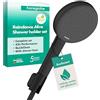 hansgrohe Raindance Alive Select S - Set doccetta per doccia con doccino a risparmio idrico (EcoSmart, 3 getti incl. PowderRain), tubo flessibile (1,60 m) e supporto, nero opaco, 24611670