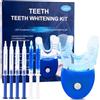 GNAUMORE Kit Sbiancante Denti Professionale,Sbiancante Denti Immediato,Rimuovi Rapidamente le Macchie Teeth,Kit Sbiancante per Denti Super Forte con Luce a LED