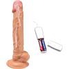 Jrxprxinps CZ-Strumento Realistico Super Morbido (9,5 Pollici) Ḋịldộ per Dònna Gròsso XXL, strâpon inÐossâbilÈ uómó ânâlÈ Ãnalį Ḉoppiâ Víbrantë Con Vėntõsa Śėx Tõys