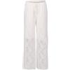 malito more than fashion Malito - Pantaloni da donna in pizzo - morbidi pantaloni da spiaggia - pantaloni lunghi eleganti - femminili festivi elastico in vita 20634 - (M-XL), bianco, 42/46 IT