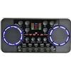 Hahhhha Scheda audio V300 Pro, Voice Changer Mixer audio Bluetooth Mixer DJ, per telefono Computer Bluetooth 4.0 Riduzione del rumore Live Broadcast Sound Card Mixer, Sound Mixer Board per Live Streaming