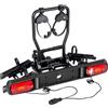 Favoto Portabici per Gancio di Traino - Supporto Pieghevole per 2 Biciclette da 20-29 Pollici Corsa Mountain Bike per Accesso al Bagagliaio Nero