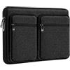 HSEOK Custodia protettiva per laptop Custodia da 15 15,6 16 pollici con 5 tasche separate per rendere il laptop e gli accessori ben organizzati e facili da trasportare,B01BK06