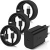 Essri Caricatore Usb C Rapido per Samsung Galaxy S25 S24 S23 Ultra,45W Caricabatterie Samsung Originale con 1M+2M+3M Tipo C Cavo,USBC Alimentatore Adattatore per Samsung S22 /S21/S20/S10/S9/S8,iPhone 16 15
