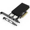 GigaPlus Scheda di rete PCI-E a doppia porta RJ45 10G, con controller X540, adattatore Gigaplus X540-T2 10Gb Ethernet con 2 * 10Gbe NIC, supporto server Windows/Linux/ESX